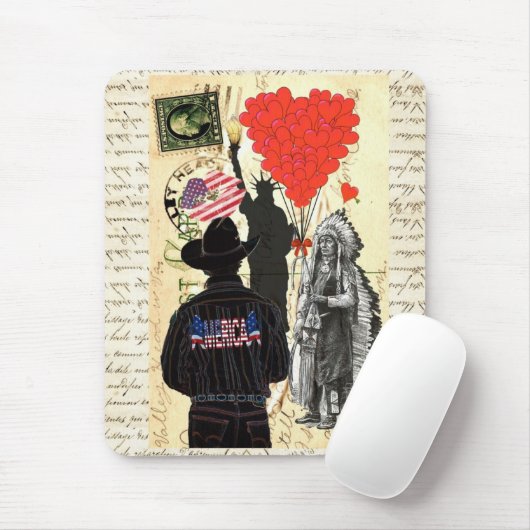 Vintag Merica Mousepad (Mit Mouse)