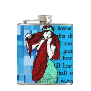 Vintag Mermaid Flachmann