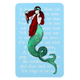 Vintag Mermaid Magnet