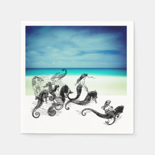 Vintag Mermaid Napkins Serviette