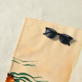 Vintag Mermaid Personalisiert Strandtuch (Beispiel)