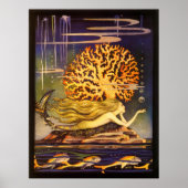 Vintag Mermaid Poster (Vorne)