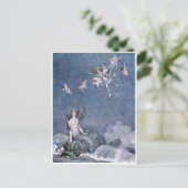 Vintag Mermaid Postkarte (Stehend Vorderseite)