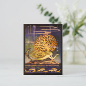 Vintag Mermaid Postkarte (Stehend Vorderseite)