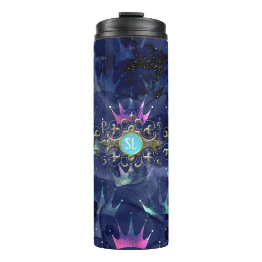 Vintag Mermaid Thermosbecher (Vorderseite)