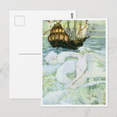 Vintag Mermaid von Anne Anderson Postkarte (Vorne/Hinten)
