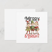 Vintag Merry & Bright Frohe Weihnachten (Vorne/Hinten)