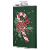 Vintag Merry Christmas Candy Cane Flachmann (Links)