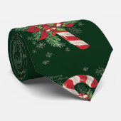 Vintag Merry Christmas Candy Cane Krawatte (Gerollt)