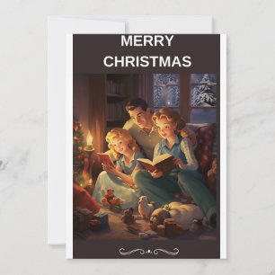 VINTAG MERRY CHRISTMAS FEIERTAGSKARTE