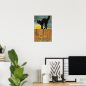 Vintag Merry Halloween Cat von Ellen Clapsaddle Poster (Heimbüro)