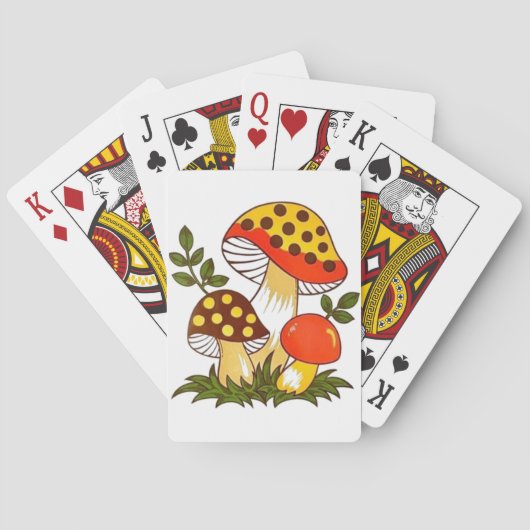 Vintag Merry Mushroom Spielkarten (Rückseite)