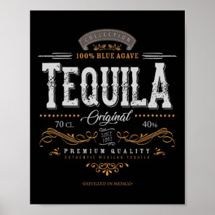 Vintag mexikanischer Tequila Cinco De Mayo Distres Poster