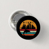 Vintag Miami 80er Dolphin Silhouette Souvenir Dolp Button (Vorne & Hinten)