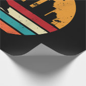 Vintag Miami 80er Dolphin Silhouette Souvenir Dolp Geschenkpapier (Ecke)