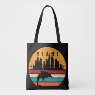 Vintag Miami 80er Dolphin Silhouette Souvenir Dolp Tasche