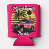 Vintag Miami Beach Florida Dosenkühler (Rückseite)