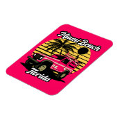 Vintag Miami Beach Florida Magnet (Linke Seite)
