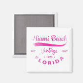 Vintag Miami Beach, Florida, Ostküste Magnet (Vorderseite/Rückseite)