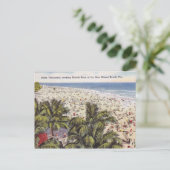 Vintag Miami Beach Florida Postcard Postkarte (Stehend Vorderseite)