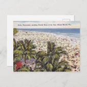 Vintag Miami Beach Florida Postcard Postkarte (Vorne/Hinten)