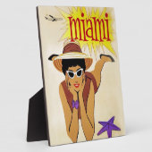 Vintag Miami Beach Fotoplatte (Seite)