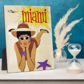 Vintag Miami Beach Fotoplatte (Seite)