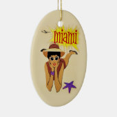 Vintag Miami Beach Keramikornament (Rechts)