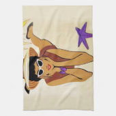 Vintag Miami Beach Küchentuch (Vertikal)