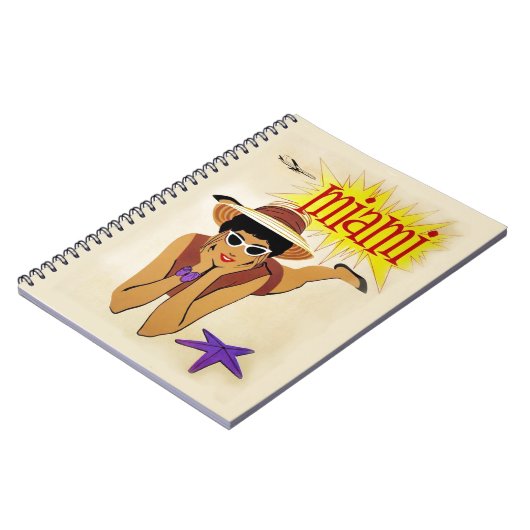 Vintag Miami Beach Notizblock (Linke Seite)