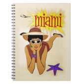 Vintag Miami Beach Notizblock (Vorderseite)