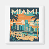 Vintag Miami Florida Magnet (Vorne)