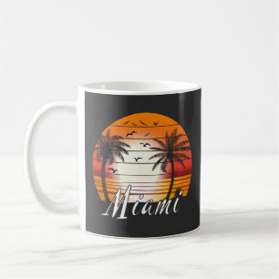 Vintag Miami Florida Palm Trees Summer Beach Kaffeetasse