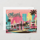 Vintag Miami, Florida Postkarte (Vorne/Hinten)