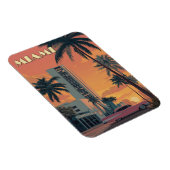 Vintag Miami Florida Travel Magnet (Rechte Seite)