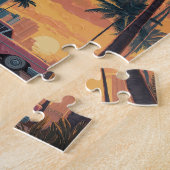 Vintag Miami Florida Travel Puzzle (Seite)