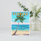 Vintag Miami Florida USA Postkarte (Stehend Vorderseite)