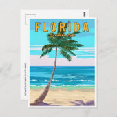 Vintag Miami Florida USA Postkarte (Vorne/Hinten)