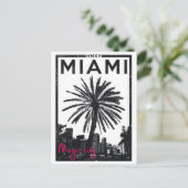 Vintag Miami Florida USA Postkarte (Stehend Vorderseite)