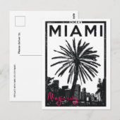 Vintag Miami Florida USA Postkarte (Vorne/Hinten)
