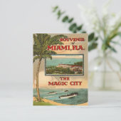 Vintag Miami, Florida, USA - Postkarte (Stehend Vorderseite)