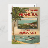Vintag Miami, Florida, USA - Postkarte (Vorne/Hinten)