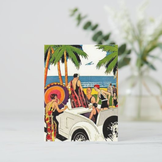 Vintag Miami, Florida, USA - Postkarte (Stehend Vorderseite)