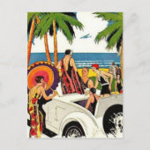 Vintag Miami, Florida, USA - Postkarte (Vorderseite)