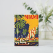 Vintag Miami, Florida, USA - Postkarte (Stehend Vorderseite)