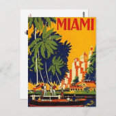 Vintag Miami, Florida, USA - Postkarte (Vorne/Hinten)