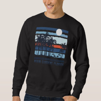 Vintag Miami Gardens Florida Summer 80er Beach Sou Sweatshirt