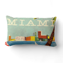 Vintag Miami Lumbar Pillow