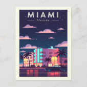 Vintag Miami Postkarte (Vorderseite)