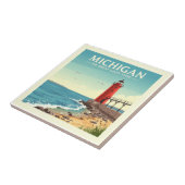 Vintag Michigan Fliese (Seite)